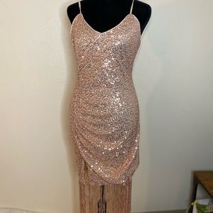 Rose Gold 20s Inspired Dress
